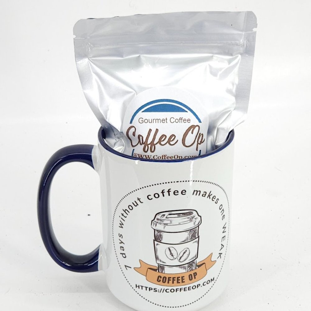 Coffee Op Exquisite 15 oz Coffee Mug Premium Porcelain + Free Gourmet coffee - Picture 14 of 16